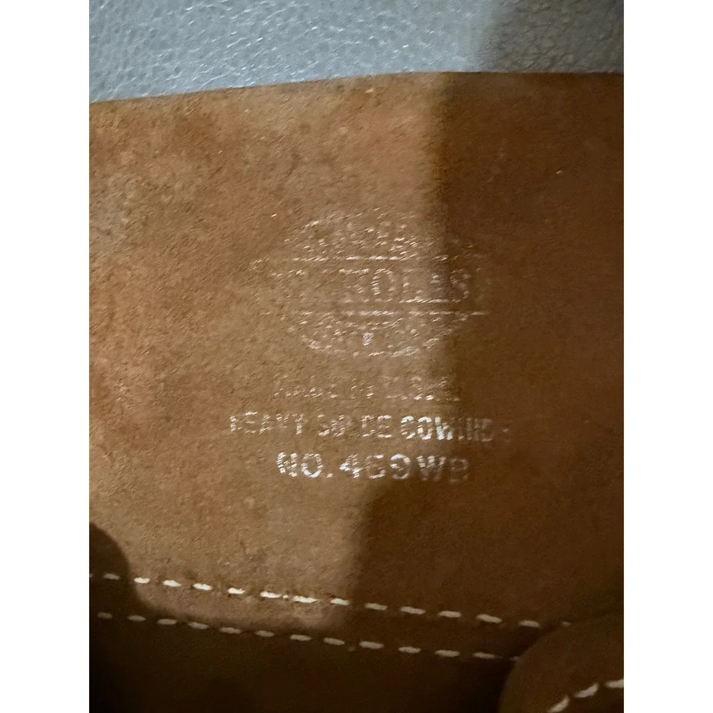 Nicholas 469WB Heavy Suede Cowhide Leather Tool Belt Pouch Set Brown Made in USA